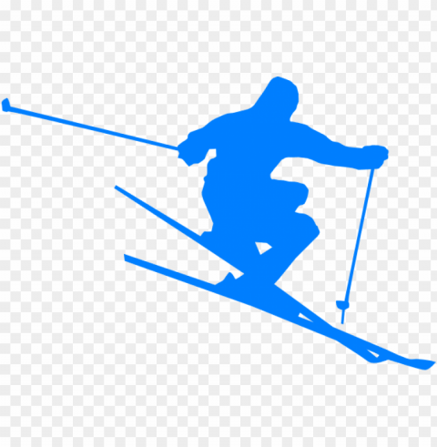 back to school free clipart cartoon skiing images clipart - ski clipart blue PNG cutout