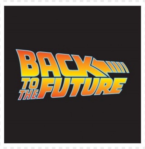 back to the future logo vector free Isolated Subject in HighQuality Transparent PNG