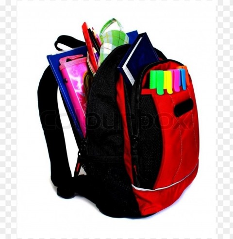 backgound school bag Isolated Item with Clear Background PNG