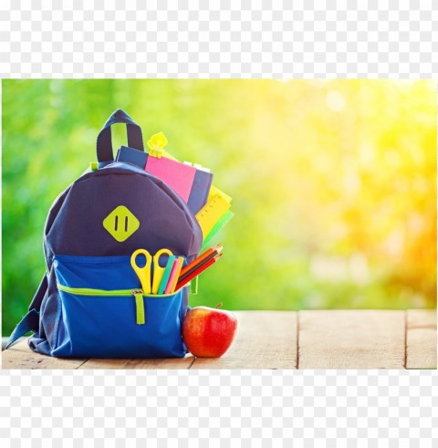 backgound school bag Isolated PNG Item in HighResolution