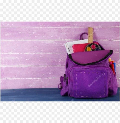 backgound school bag Isolated PNG on Transparent Background