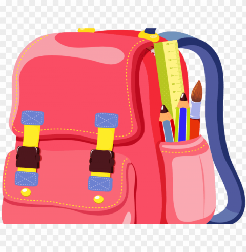 backpack clipart - clip art bag Isolated Element on HighQuality Transparent PNG
