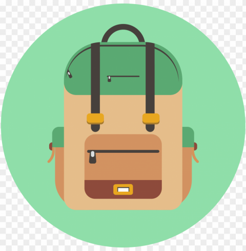 backpack icon banner black and white - backpack icon Transparent PNG graphics complete archive