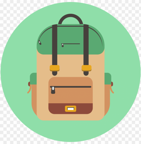 Backpack Icon Banner Black And White - Backpack Icon Transparent PNG Graphics Complete Archive