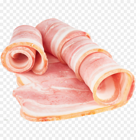 bacon food image PNG Graphic Isolated with Transparency