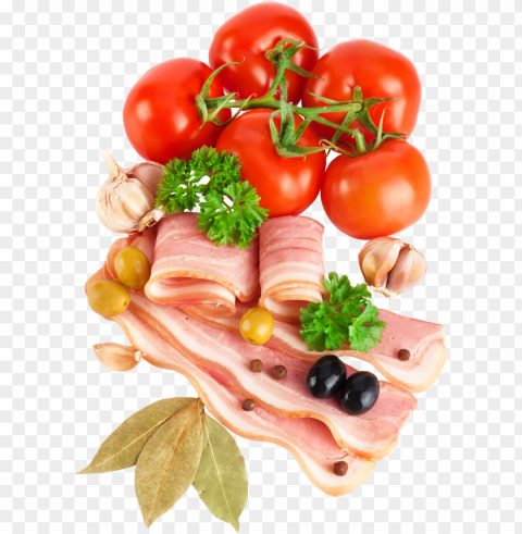 bacon food transparent background PNG Graphic with Transparency Isolation