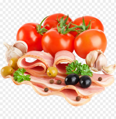 bacon food transparent PNG Graphic Isolated on Clear Background