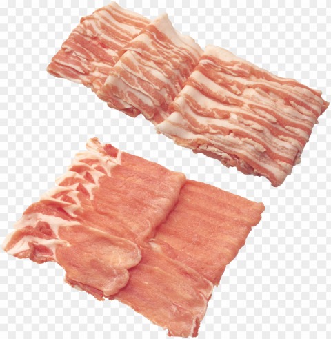 bacon food transparent PNG graphics with alpha channel pack