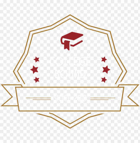 badges-college Isolated Graphic on Clear PNG