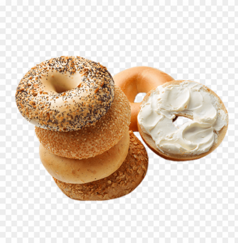 bagel food PNG Image with Clear Background Isolation