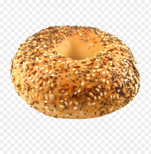 bagel food PNG Image with Transparent Isolated Design