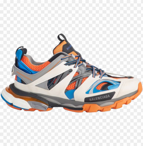 balenciaga track trainer 'orange grey' - hiking shoe PNG transparency images