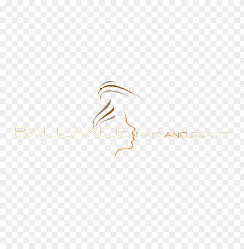 ballance hair & beauty salon logo - calligraphy PNG design elements