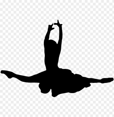 ballet dancers silhouette at getdrawings com free - ballerina silhouette splits PNG images with clear alpha layer