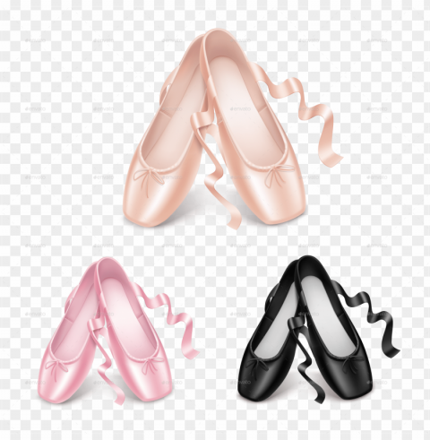 Ballet Shoes File - Ballet Pointe Sketch Vector Clear Background PNG With Isolation