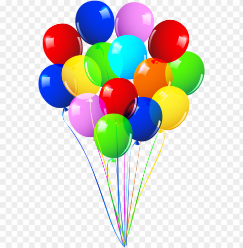 Balloon Svg Streamer - Bunch Of Balloons HighResolution Transparent PNG Isolation