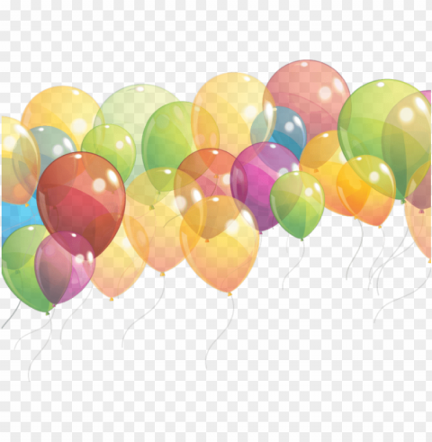balloons clipart transparent - happy birthday pooja gif Clean Background Isolated PNG Art