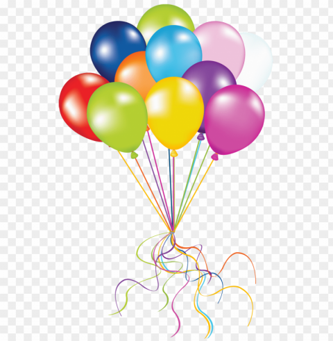 balloons Isolated Artwork on Transparent PNG