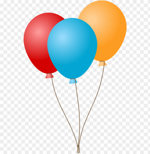 balloons Isolated Artwork with Clear Background in PNG