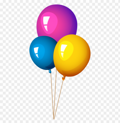 balloons Isolated Character in Clear Background PNG