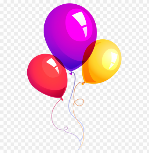 balloons Isolated Element with Clear PNG Background