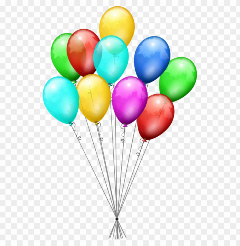 balloons Isolated Graphic on Clear PNG