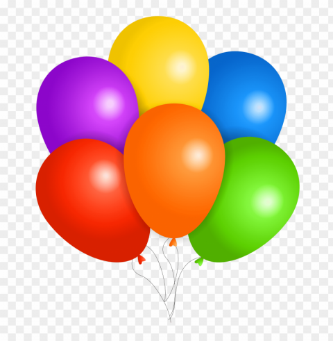 balloons PNG files with clear backdrop collection