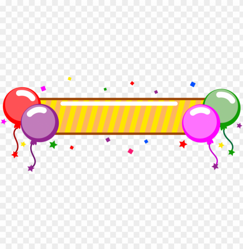 Balon Happy Birthday Isolated Graphic With Transparent Background PNG