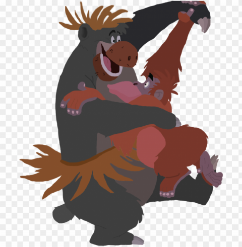 baloo and louie toystoryfan artwork - disney's baloo PNG graphics with transparent backdrop
