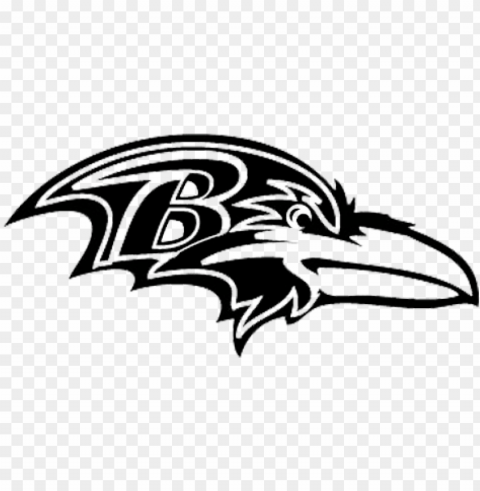 baltimore ravens black and white Transparent PNG graphics complete collection