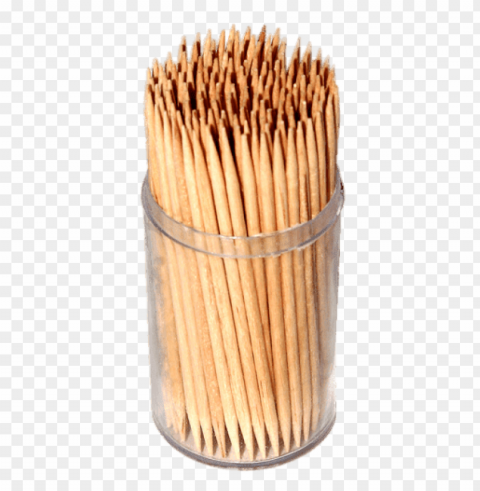 bamboo toothpicks in round pot HighQuality PNG Isolated on Transparent Background