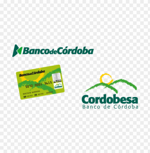 banco de cordoba vector logo PNG graphics with alpha channel pack