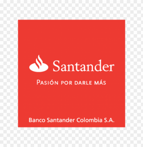 banco santander colombia logo vector Isolated Character in Transparent PNG