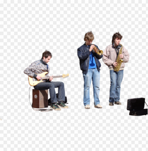 band playing - collage Free PNG download no background