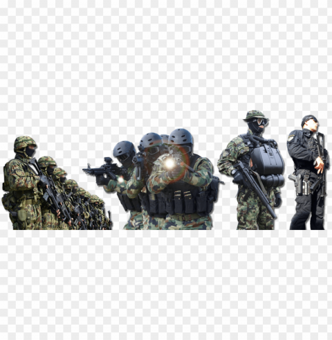baner - special forces Transparent Background PNG Isolated Design