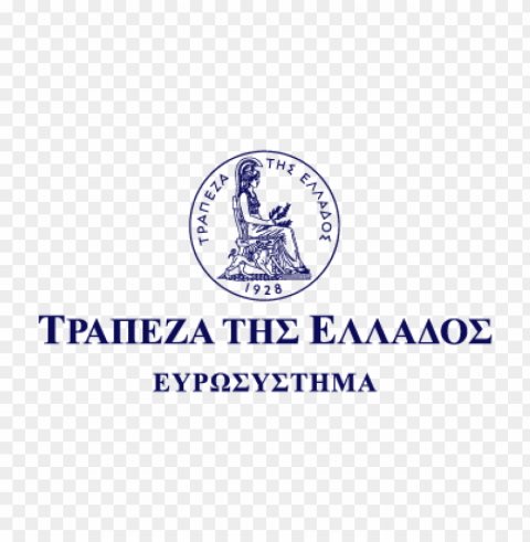 bank of greece 1927 vector logo Clear Background PNG Isolated Design