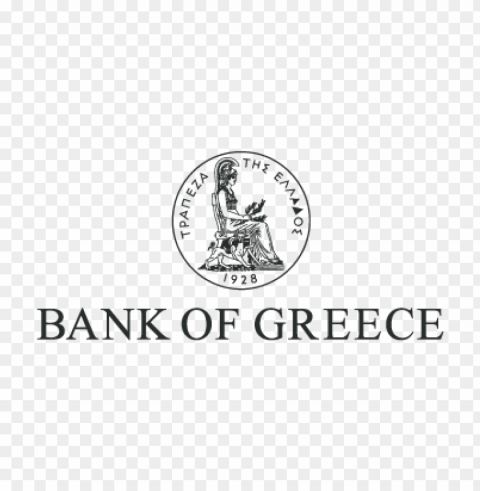 bank of greece vector logo Clear Background PNG Isolated Design Element