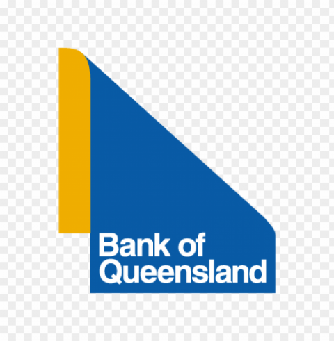 bank of queensland vector logo Isolated Design Element on PNG