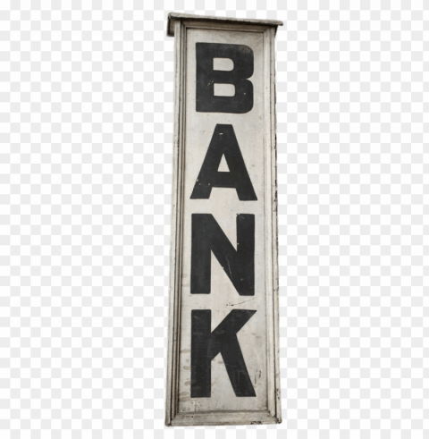 Bank Sign Isolated Item With Transparent PNG Background