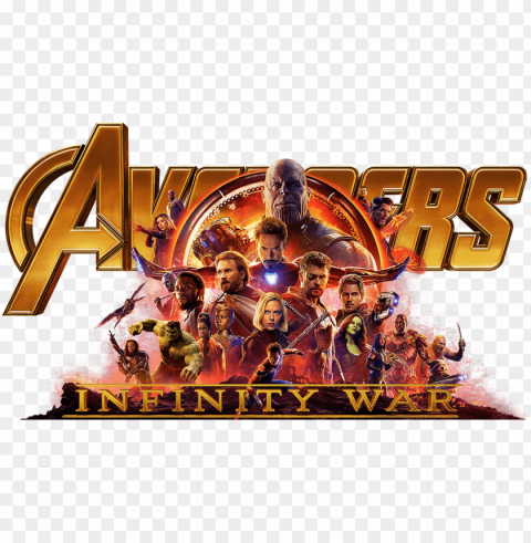 banner black and white download avenger war for - avengers infinity war Transparent Background Isolation in PNG Image