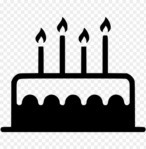 banner black and whitebirthday candle sweet - birthday cake icon PNG graphics for free