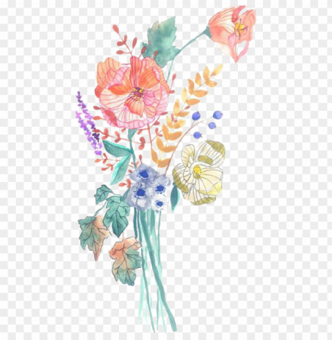 banner free bouquet watercolour flower - watercolours bouquet of flowers painti Isolated Graphic on HighQuality Transparent PNG