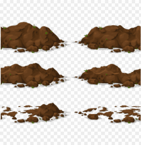 banner free dirt clipart free on dumielauxepices net - vector soil pile Transparent Background Isolated PNG Art