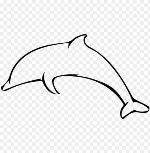 banner simple dolphin outline animalcarecollege info - dolphin outline black and white PNG images with transparent layering