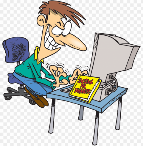 Banner Stock Hacker Cartoon - Someone Hacking A Computer Transparent Background PNG Clipart