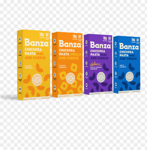 banza chickpea mac and cheese Isolated Design on Clear Transparent PNG