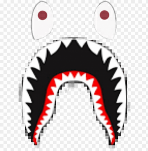 bape shark logo Isolated Illustration in Transparent PNG