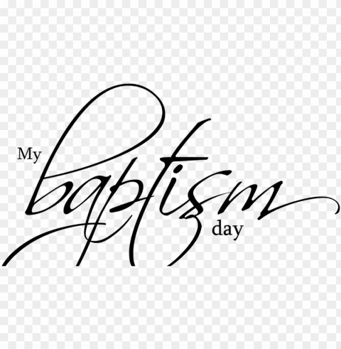 baptism word art Transparent PNG Isolated Element