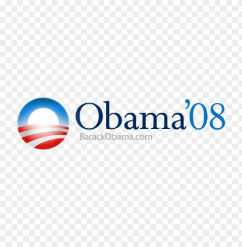 barack obama 2008 logo vector Clear Background Isolated PNG Object