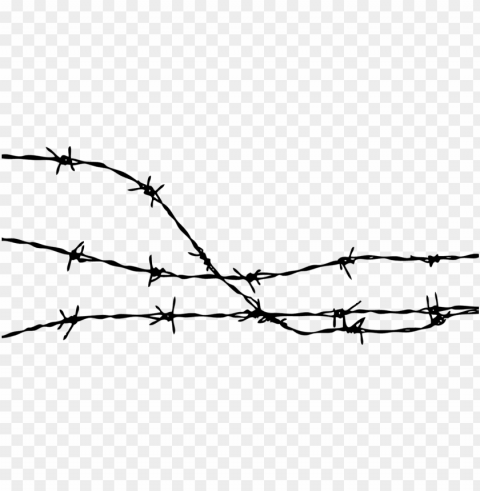 barbed wire Isolated Object on Transparent Background in PNG